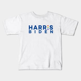 Harris Biden 2020 - Blue letters - Rainbow Kids T-Shirt